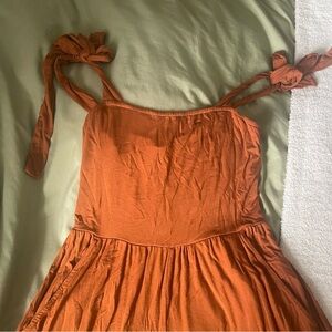 American Eagle Rust Jumpsuit